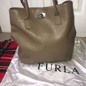 Furla nude tote